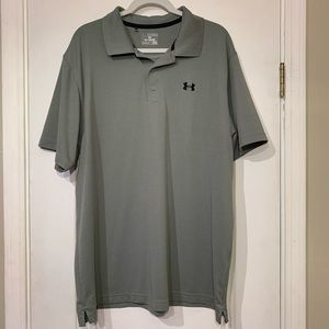 Men's Under Armour Short Sleeve Polo Gray Sz 2X